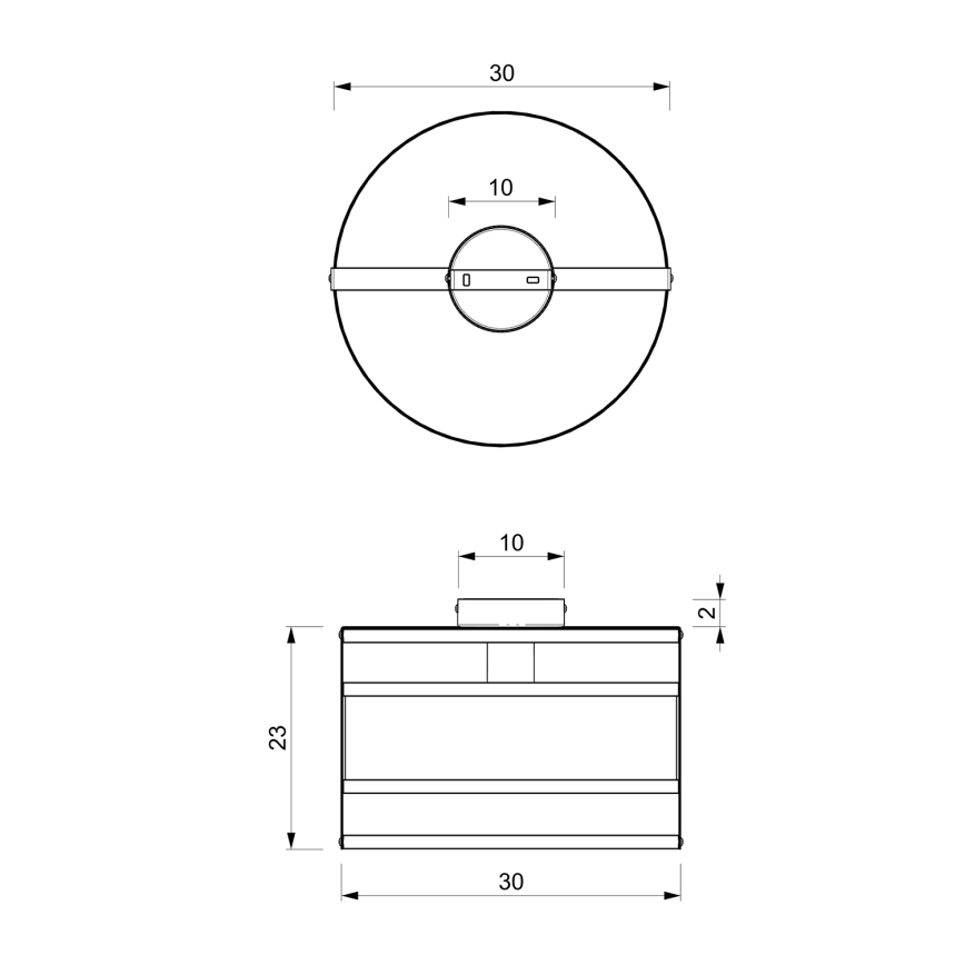 Takbelysning RIM 1xE27/60W/230V