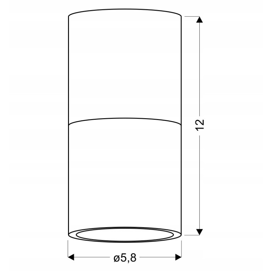 Takbelysning TUBA 1xGU10/15W/230V