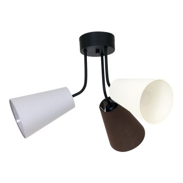 Takbelysning TUBLES 3xE27/60W/230V