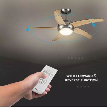 Takfläkt 2xE27/20W/230V Ø 132 cm med fjärrkontroll