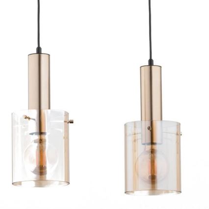 Takkkrona på ett snöre  CELIA 3xE27/60W/230V gold