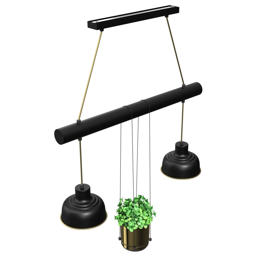 Takkkrona på ett snöre  FLORA 2xE27/60W/230V