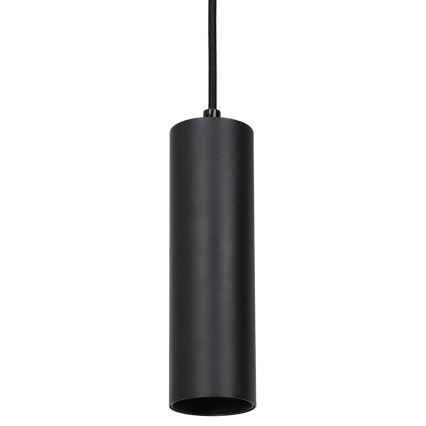 Takkkrona på ett snöre  för  3-phase rail system PIPE 1xGU10/25W/230V svart 