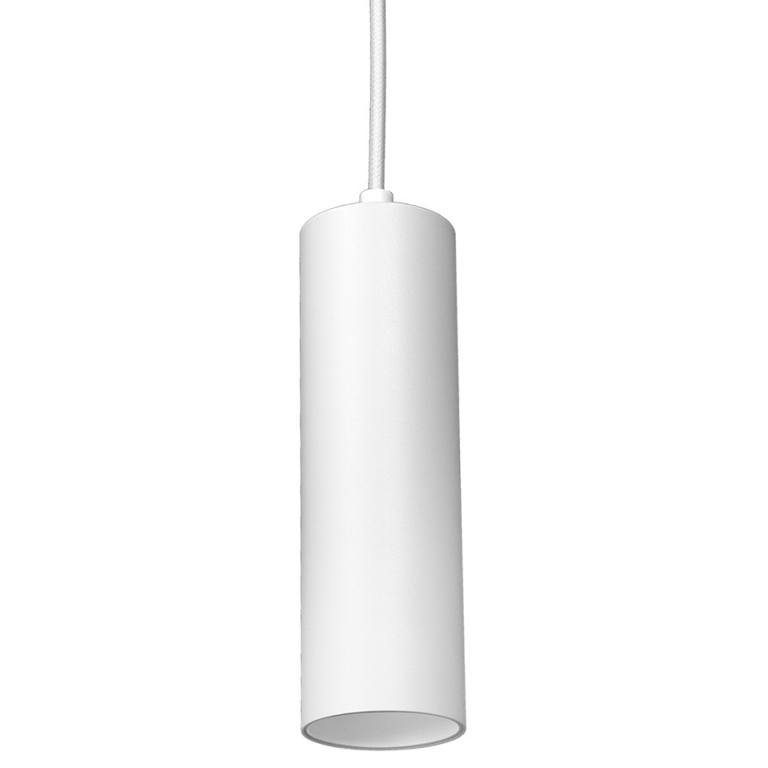 Takkkrona på ett snöre  för  3-phase rail system PIPE 1xGU10/25W/230V vit 