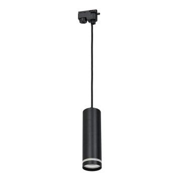 Takkkrona på ett snöre  för  rail system PIPE 1xGU10/25W/230V svart 