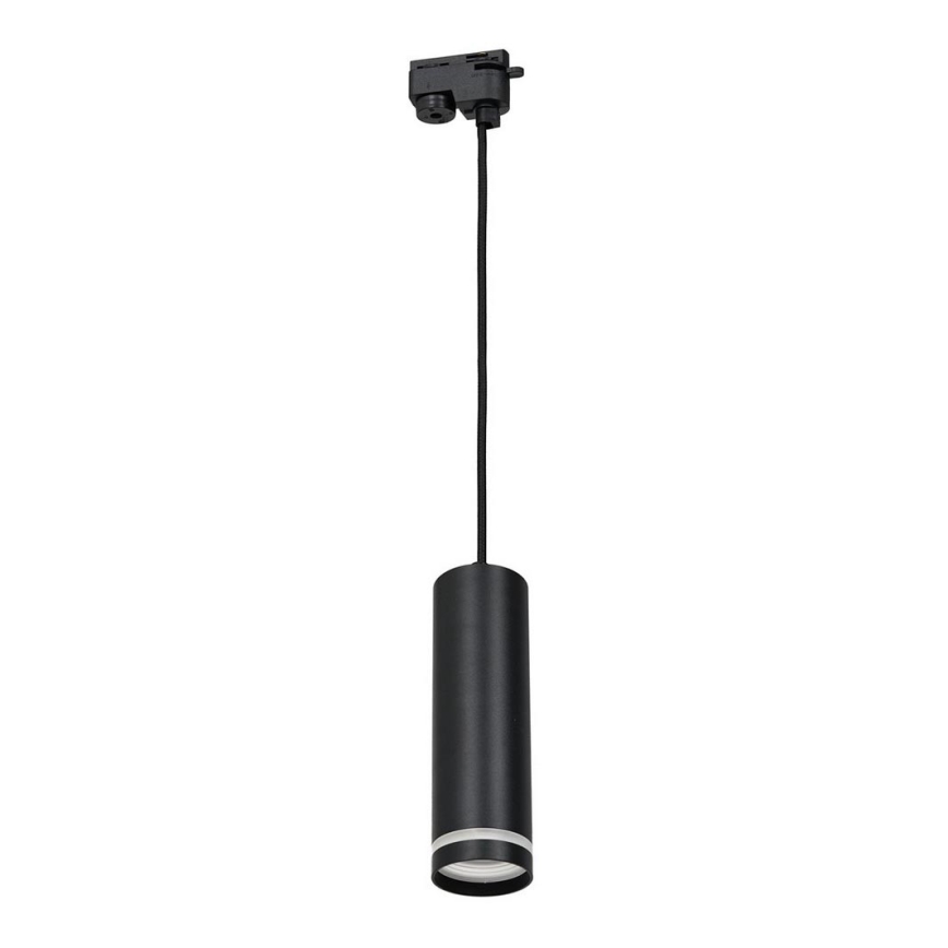 Takkkrona på ett snöre  för  rail system PIPE 1xGU10/25W/230V svart 