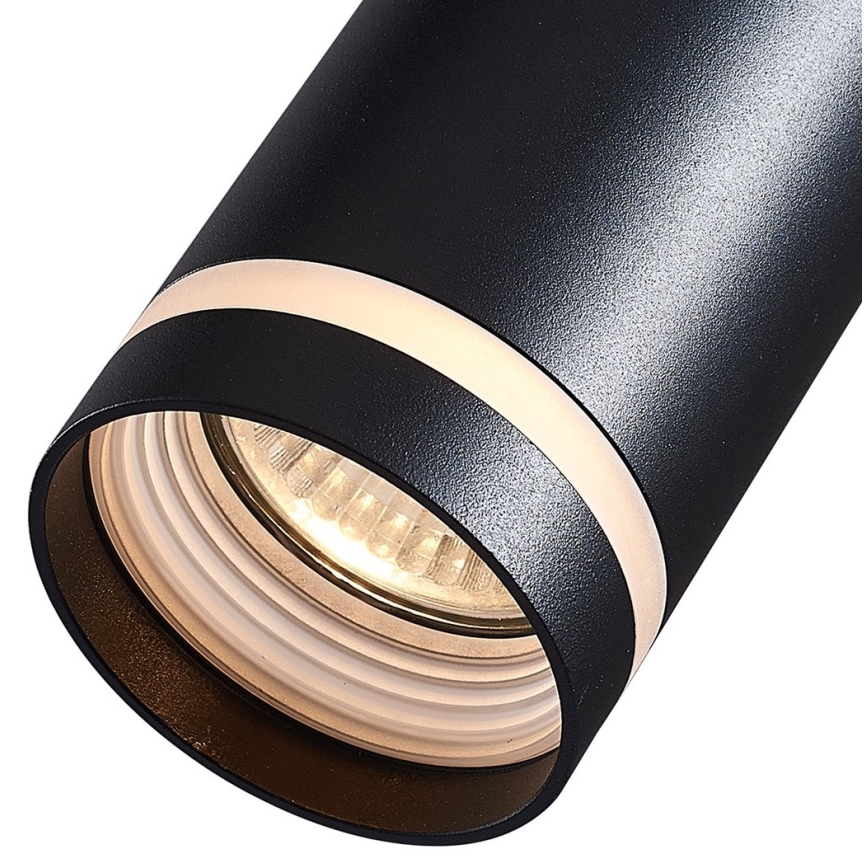 Takkkrona på ett snöre  för  rail system PIPE 1xGU10/25W/230V svart 