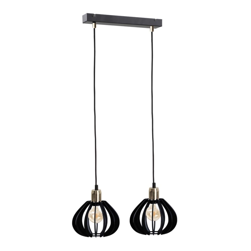 Takkkrona på ett snöre  GEM 2xE27/60W/230V