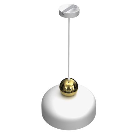 Takkkrona på ett snöre  HARALD 1xE27/60W/230V vit 