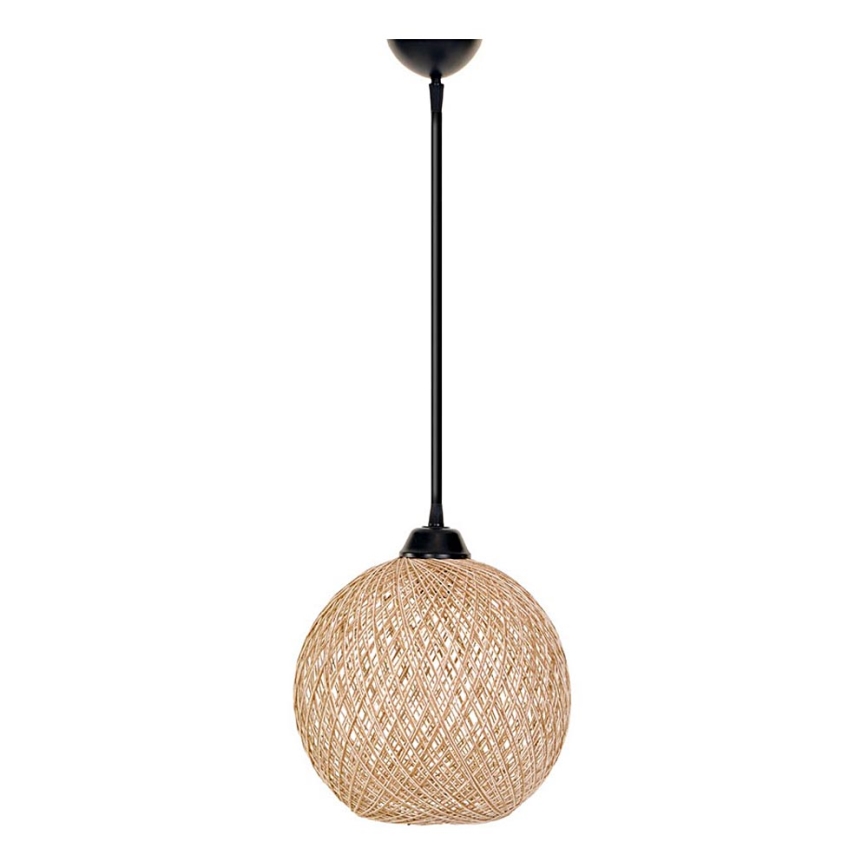 Takkkrona på ett snöre  JUTE 1xE27/60W/230V beige 
