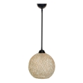 Takkkrona på ett snöre  JUTE 1xE27/60W/230V beige
