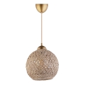 Takkkrona på ett snöre  JUTE 1xE27/60W/230V beige 