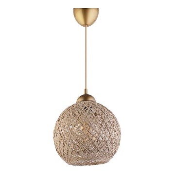 Takkkrona på ett snöre  JUTE 1xE27/60W/230V beige 