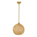Takkkrona på ett snöre  JUTE 1xE27/60W/230V beige 