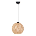 Takkkrona på ett snöre  JUTE 1xE27/60W/230V beige 