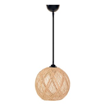 Takkkrona på ett snöre  JUTE 1xE27/60W/230V beige 