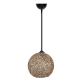 Takkkrona på ett snöre  JUTE 1xE27/60W/230V brun 
