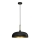 Takkkrona på ett snöre  LINCOLN 1xE27/60W/230V d. 35 cm svart 