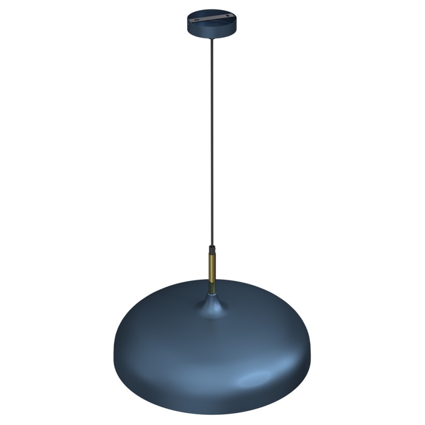 Takkkrona på ett snöre  LINCOLN 1xE27/60W/230V d. 45 cm blå 