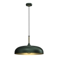 Takkkrona på ett snöre  LINCOLN 1xE27/60W/230V d. 45 cm grön