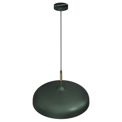 Takkkrona på ett snöre  LINCOLN 1xE27/60W/230V d. 45 cm grön