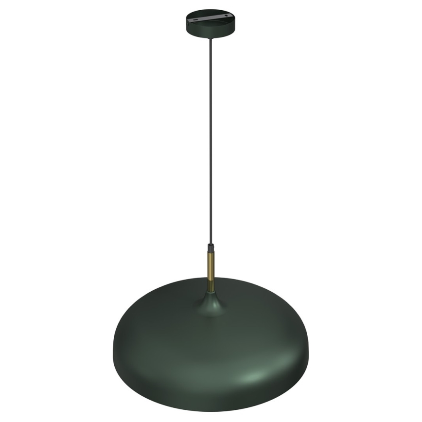 Takkkrona på ett snöre  LINCOLN 1xE27/60W/230V d. 45 cm grön