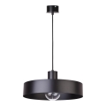 Takkkrona på ett snöre  RIF 1xE27/60W/230V d. 35 cm svart 
