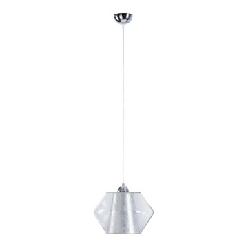 Takkkrona på ett snöre  RODOES 1xE27/60W/230V silver