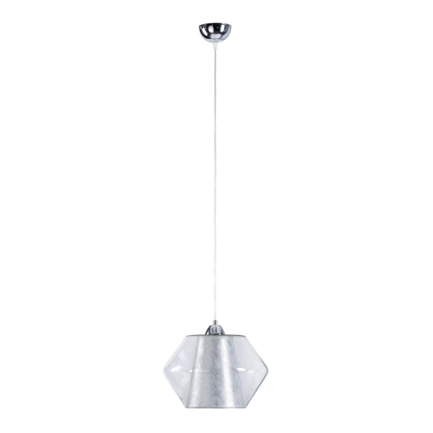 Takkkrona på ett snöre  RODOES 1xE27/60W/230V silver