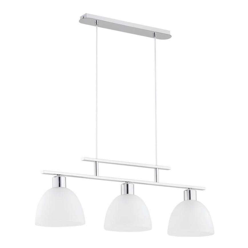 Takkkrona på ett snöre  SONATA 3xE27/60W/230V skinande krom