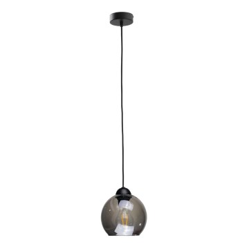 Takkkrona på ett snöre  UNO 1xE27/60W/230V svart