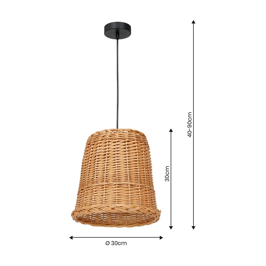 Takkkrona på ett snöre  VIMINI 1xE27/40W/230V rotting 