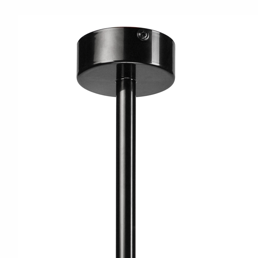 Takkrona  on a pole TARO 1xE27/60W/230V svart 