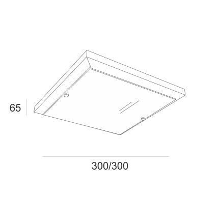 Taklampa 1xE27/60W/230V tall - FSC certifierade