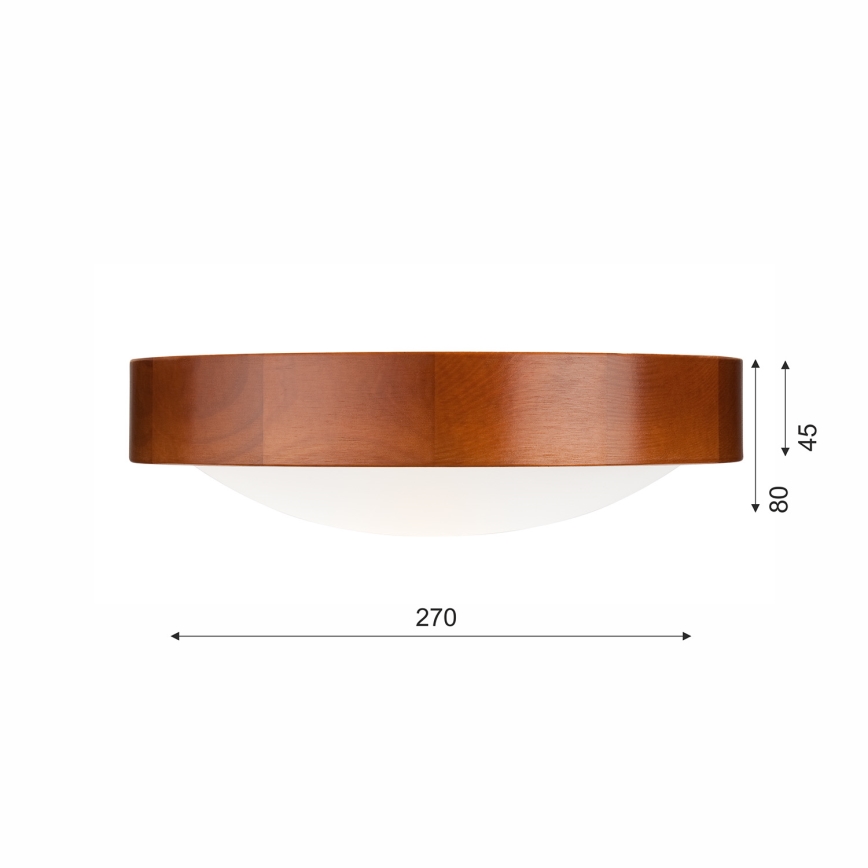Taklampa 1xE27/60W/230V tall - FSC certifierade