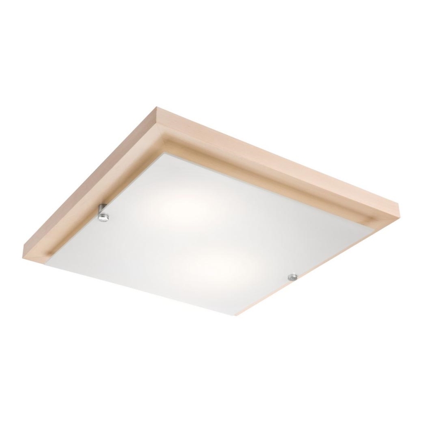 Taklampa 2xE27/60W/230V bok - FSC certifierade