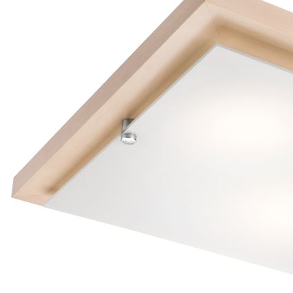 Taklampa 2xE27/60W/230V bok - FSC certifierade