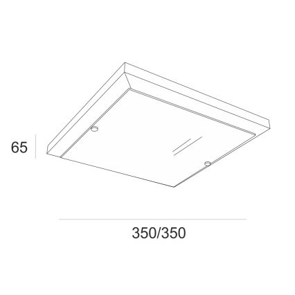 Taklampa 2xE27/60W/230V tall