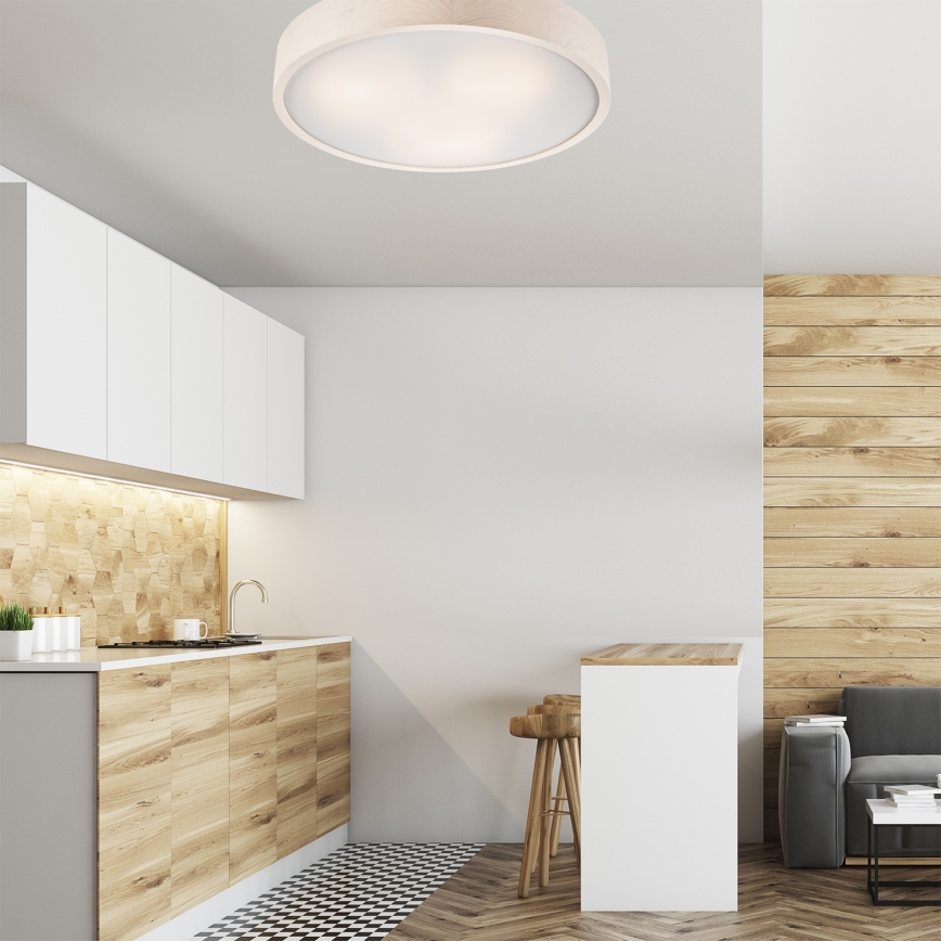 Taklampa 3xE27/60W/230V tall - FSC certifierade