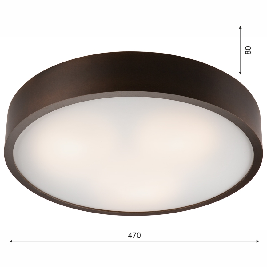 Taklampa 3xE27/60W/230V tall