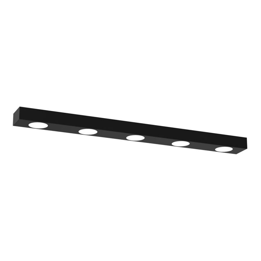 Taklampa ALEXANDER 5xGX53/12W/230V svart