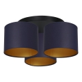 Taklampa ARDEN 3xE27/60W/230V i lila/guld