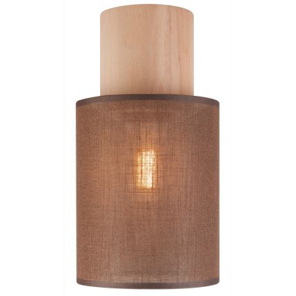 Taklampa ARI 1xE27/60W/230V diameter 16 cm brun