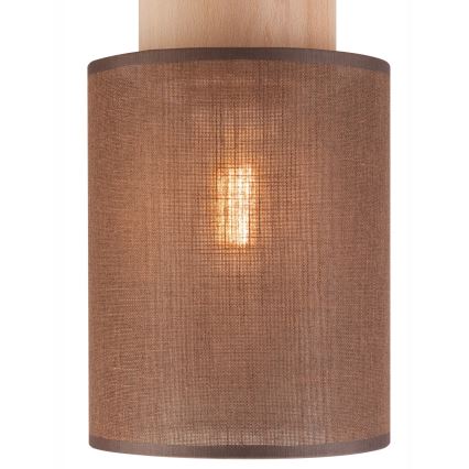 Taklampa ARI 1xE27/60W/230V diameter 16 cm brun