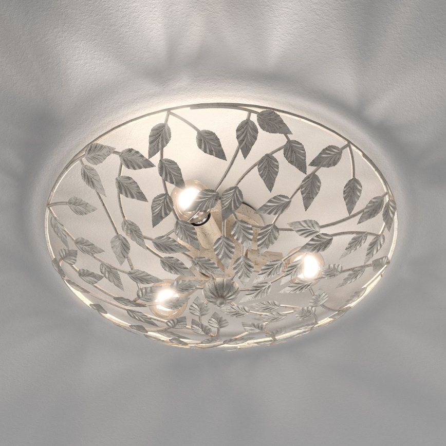 Taklampa ARION 3xE27/15W/230V vit/patina