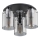 Taklampa  ATMAN 3xE27/60W/230V skinande krom