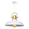 Taklampa AYD 1xE27/40W/230V vit/guld