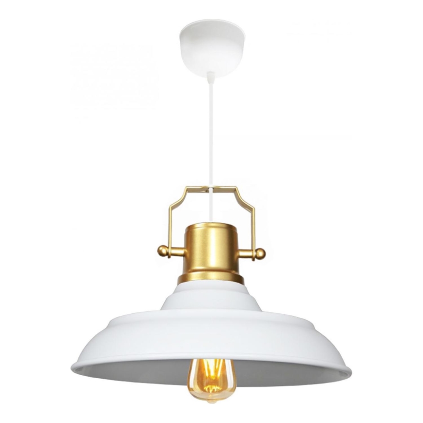 Taklampa AYD 1xE27/40W/230V vit/guld