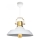 Taklampa AYD 1xE27/40W/230V vit/guld