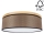Taklampa BENITA 2xE27/25W/230V diameter 48 cm brun/ek – FSC certifierade